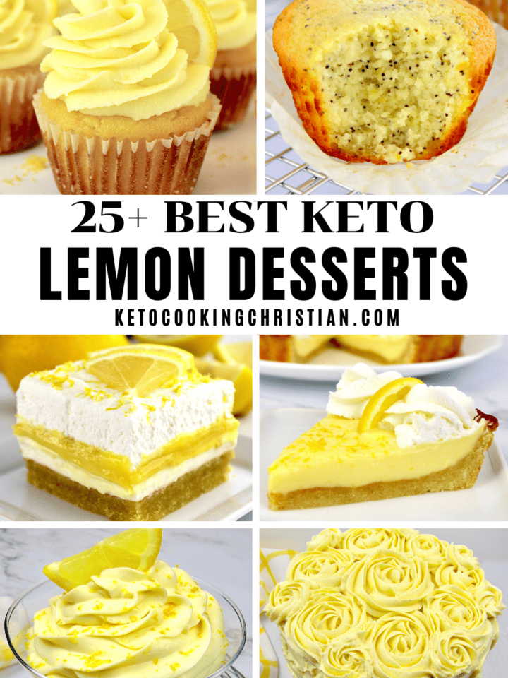 25 Best Keto Lemon Dessert pin